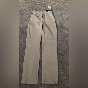 Abercrombie and finch jeans, new, size 24, tannish off white color